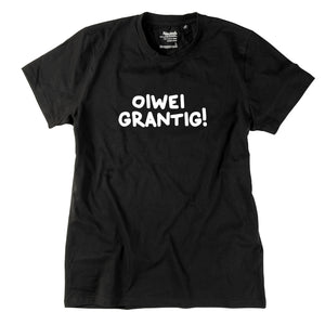 Herren-Shirt "oiwei grantig!" von meinherzschlag – Produktbild 3 von 8.