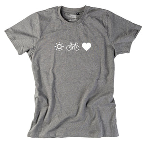Herren - Shirt "Radl, Sun & Herzl" - meinherzschlag.de