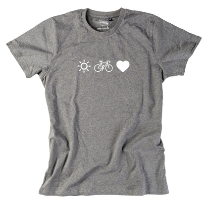 Herren - Shirt "Radl, Sun & Herzl" - meinherzschlag.de