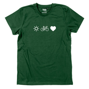 Herren - Shirt "Radl, Sun & Herzl" - meinherzschlag.de