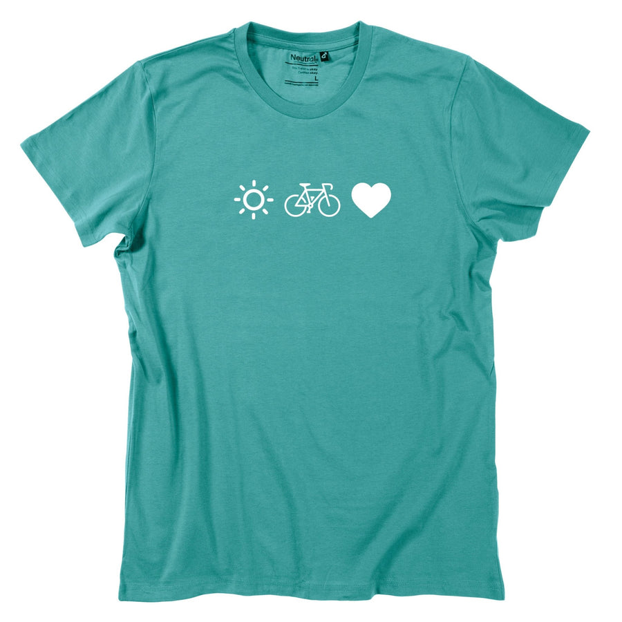 Herren - Shirt "Radl, Sun & Herzl" - meinherzschlag.de