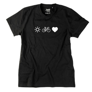 Herren - Shirt "Radl, Sun & Herzl" - meinherzschlag.de