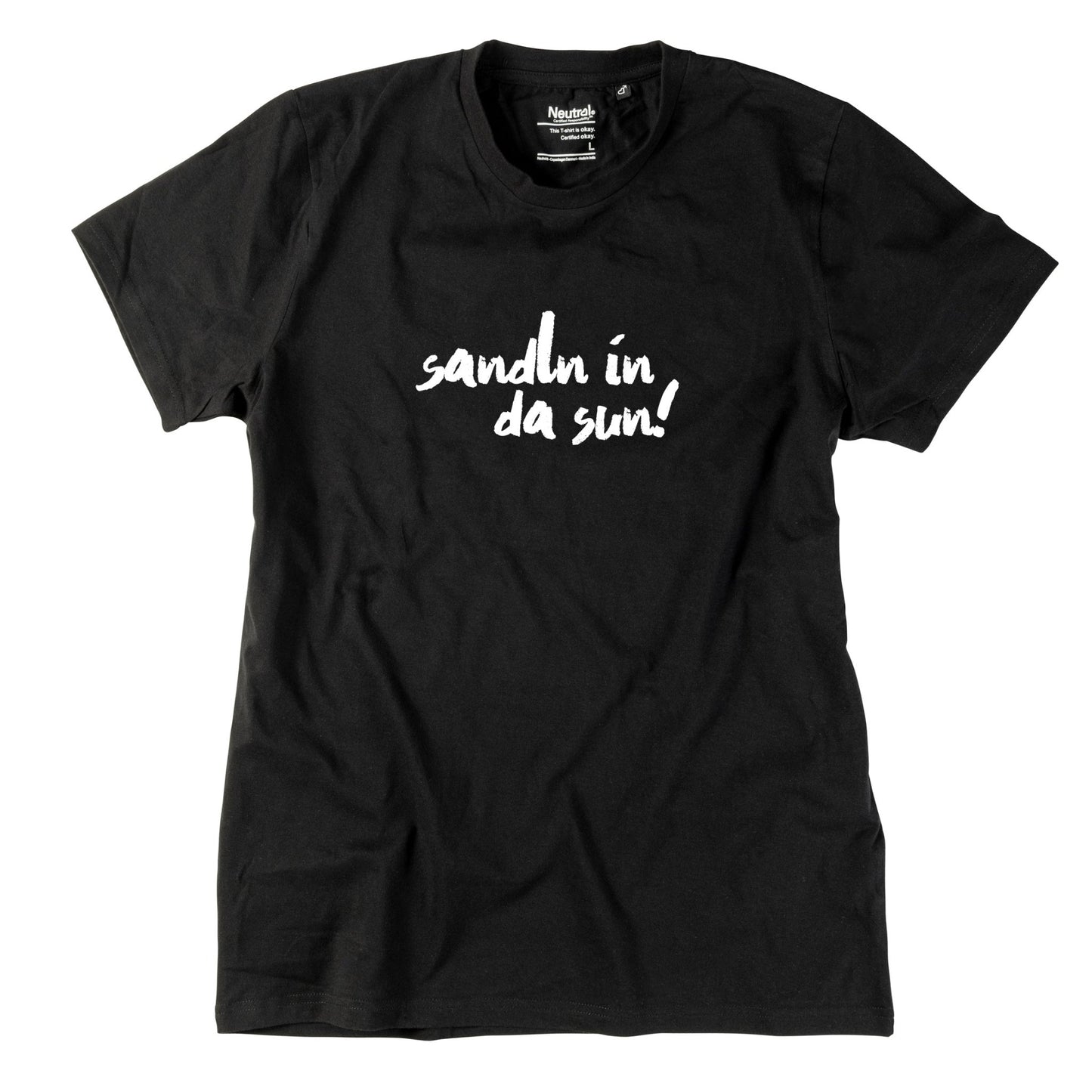 Herren - Shirt "sandln in da sun!" - meinherzschlag.de
