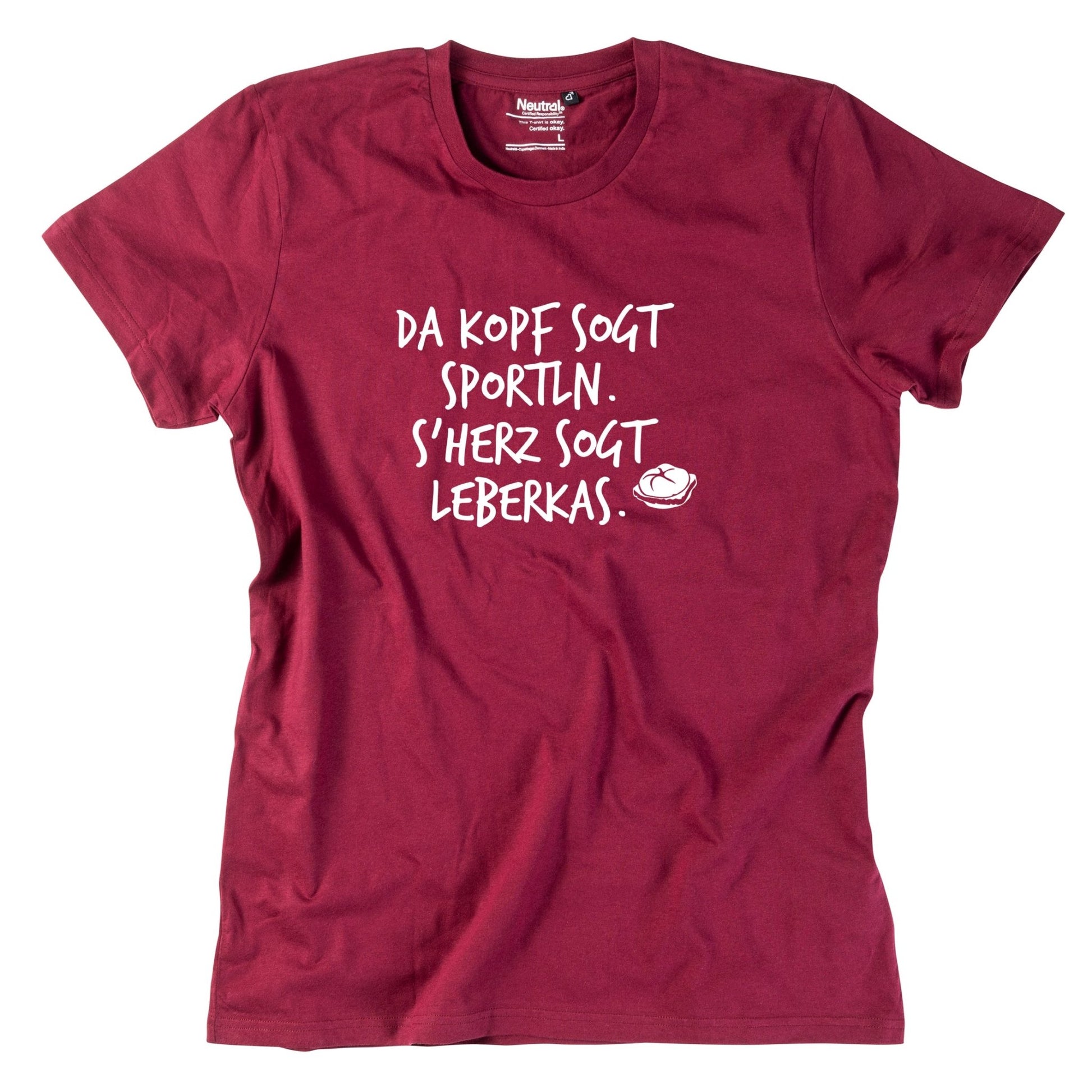 Herren - Shirt "s'Herz sogt Leberkas" - meinherzschlag.de