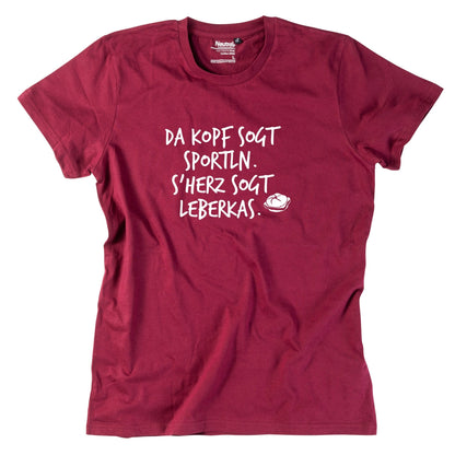 Herren - Shirt "s'Herz sogt Leberkas" - meinherzschlag.de