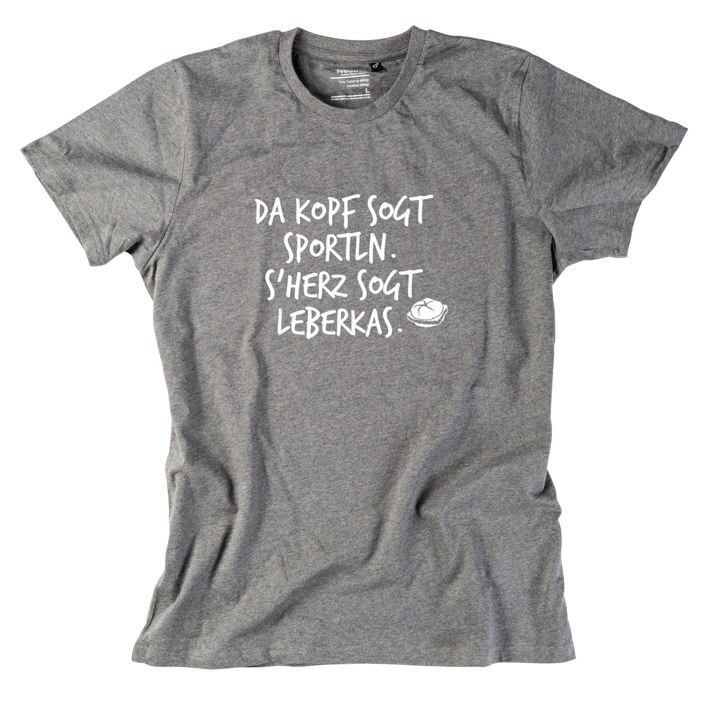 Herren - Shirt "s'Herz sogt Leberkas" - meinherzschlag.de