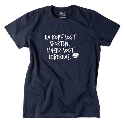 Herren - Shirt "s'Herz sogt Leberkas" - meinherzschlag.de