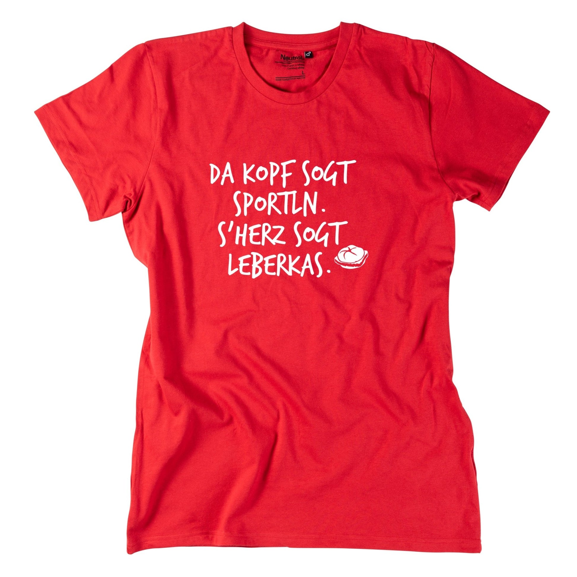 Herren - Shirt "s'Herz sogt Leberkas" - meinherzschlag.de