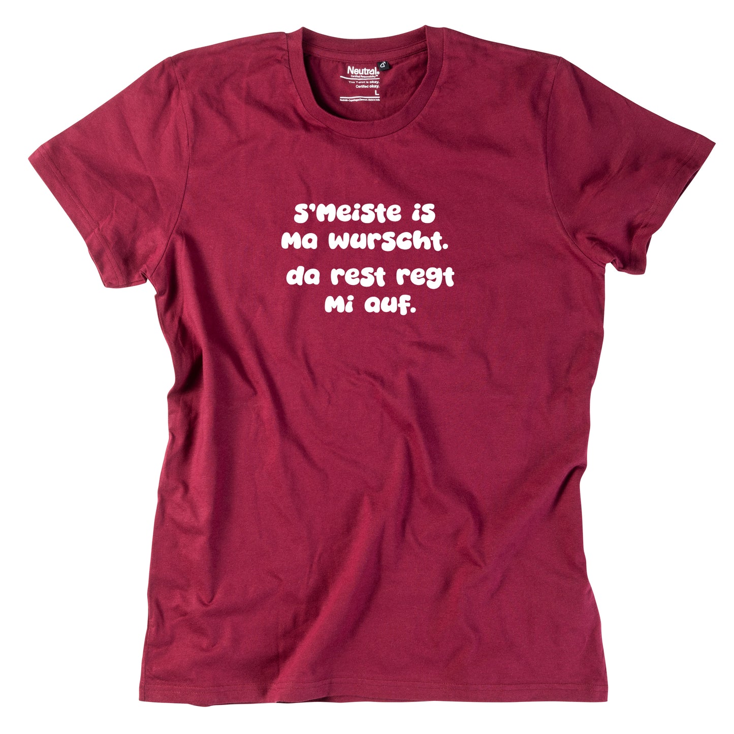 Herren-Shirt "s'Meiste is ma wurscht!"