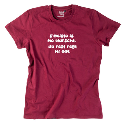 Herren-Shirt "s'Meiste is ma wurscht!"