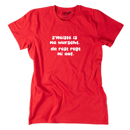 Herren-Shirt "s'Meiste is ma wurscht!"
