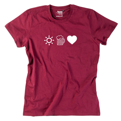 Herren - Shirt "Sun, Bier & Herzl" - meinherzschlag.de