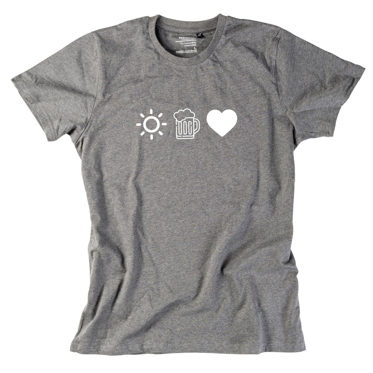 Herren - Shirt "Sun, Bier & Herzl" - meinherzschlag.de