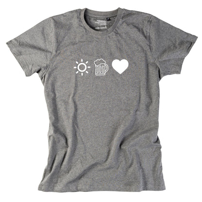 Herren - Shirt "Sun, Bier & Herzl" - meinherzschlag.de