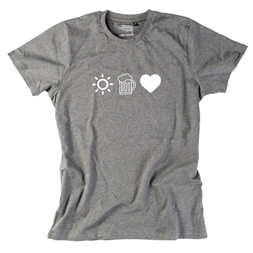 Herren - Shirt "Sun, Bier & Herzl" - meinherzschlag.de