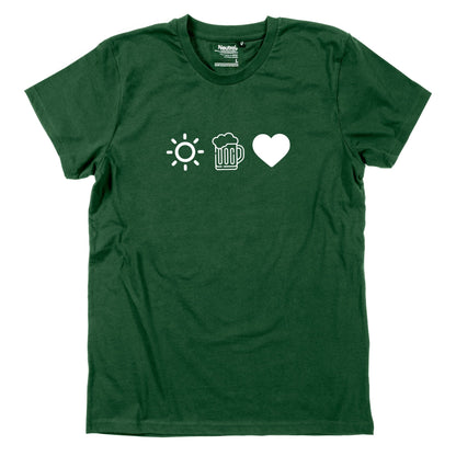 Herren - Shirt "Sun, Bier & Herzl" - meinherzschlag.de