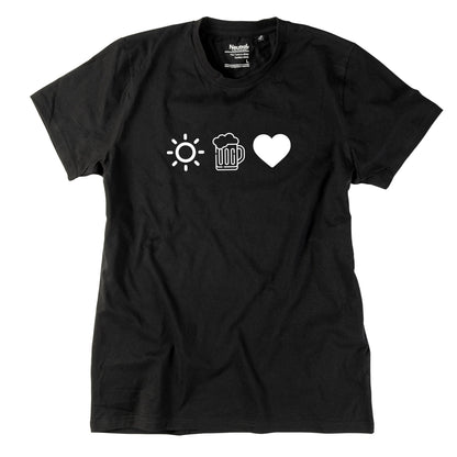 Herren - Shirt "Sun, Bier & Herzl" - meinherzschlag.de