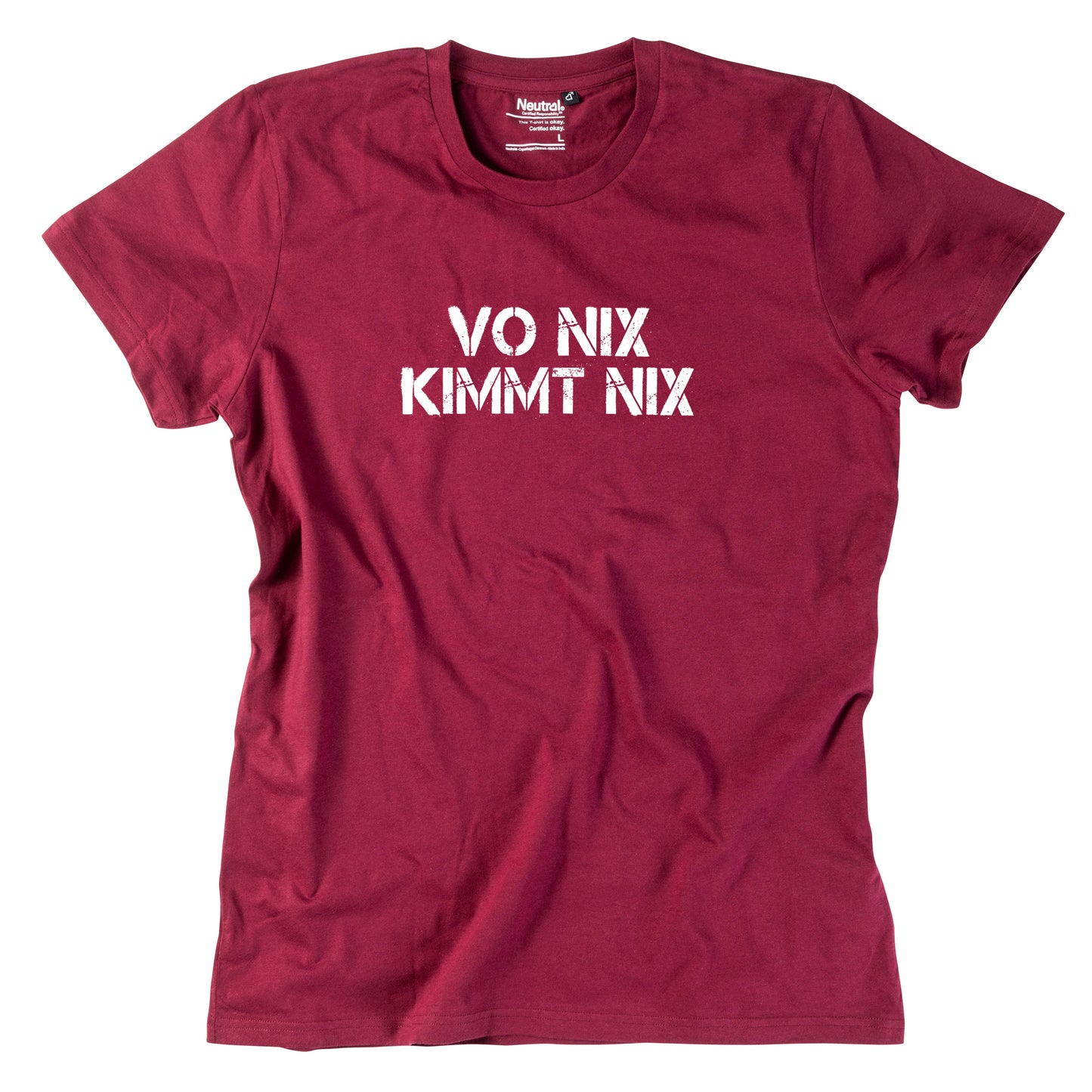 Herren-Shirt "Vo nix kimmt nix"