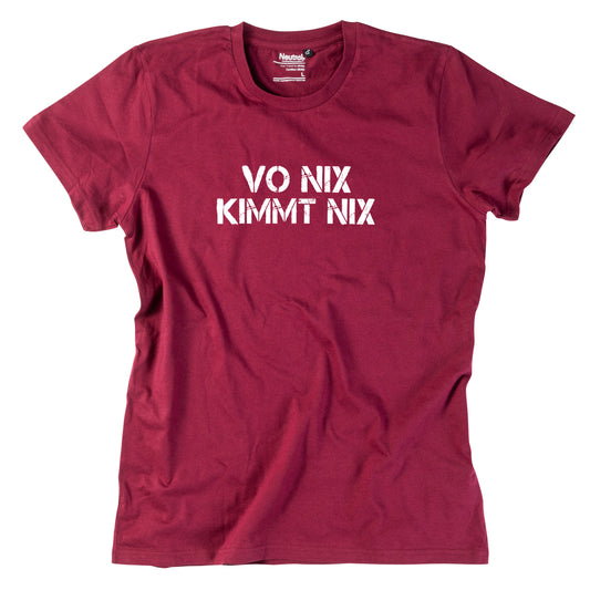 Herren-Shirt "Vo nix kimmt nix"