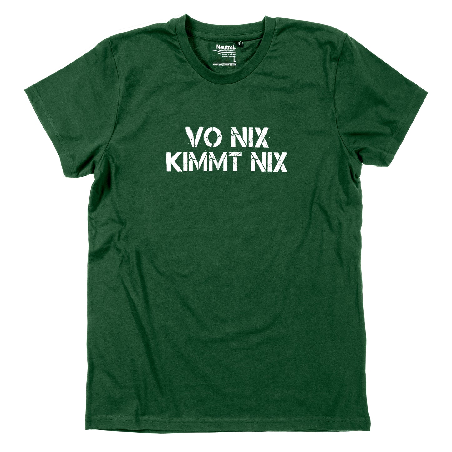 Herren-Shirt "Vo nix kimmt nix"