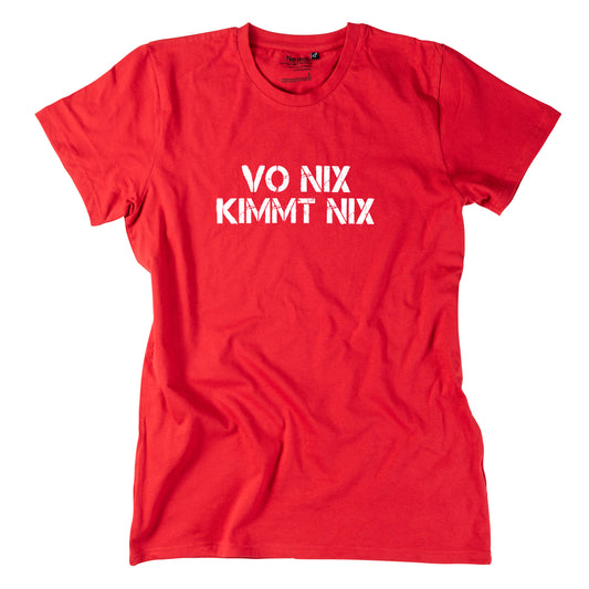 Herren-Shirt "Vo nix kimmt nix"