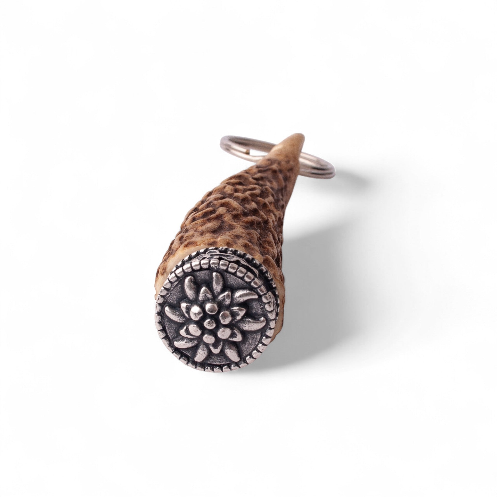 Hirschhorn - Schlüsselanhänger "Edelweiß" - meinherzschlag.de