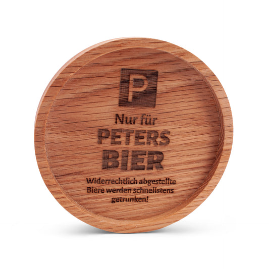 Holz - Untersetzer "Parkplatz" mit Wunschname - meinherzschlag.de