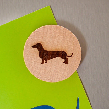 Holzmagnet "Dackel" - meinherzschlag.de