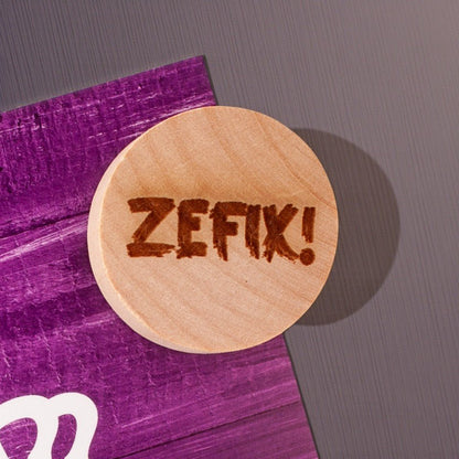 Holzmagnet "ZEFIX!" - meinherzschlag.de