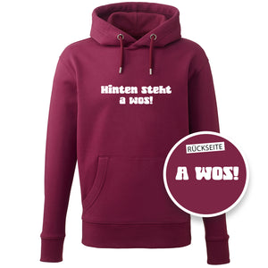 Hoodie "A Wos!" (mit Rückenprint)