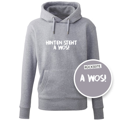 Hoodie "A Wos!" (mit Rückenprint) - meinherzschlag.de