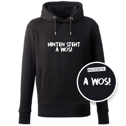 Hoodie "A Wos!" (mit Rückenprint) - meinherzschlag.de