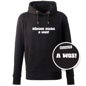 Hoodie "A Wos!" (mit Rückenprint)
