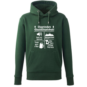 Hoodie "Bayrisches Qualitätsprodukt" - meinherzschlag.de