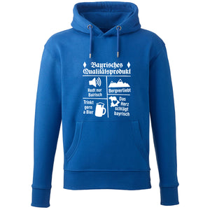 Hoodie "Bayrisches Qualitätsprodukt" - meinherzschlag.de