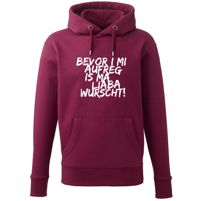 Hoodie "Bevor i mi aufreg ..." - meinherzschlag.de
