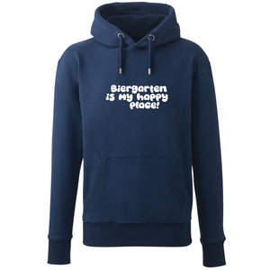 Hoodie "Biergarten is my happy place!" von meinherzschlag – Produktbild 5 von 7.