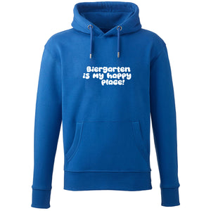 Hoodie "Biergarten is my happy place!" von meinherzschlag – Produktbild 7 von 7.