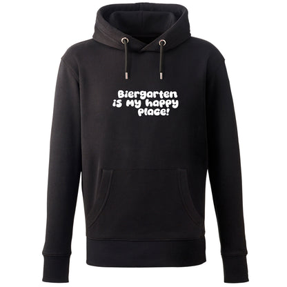 Hoodie "Biergarten is my happy place!"