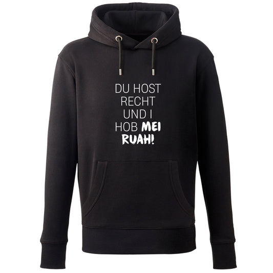 Hoodie "Du host Recht" - meinherzschlag.de