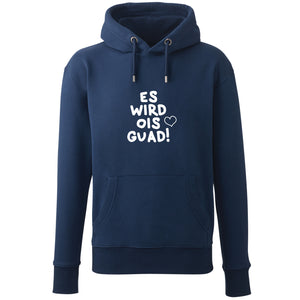 Hoodie "Es wird ois guad!" von meinherzschlag – Produktbild 5 von 7.