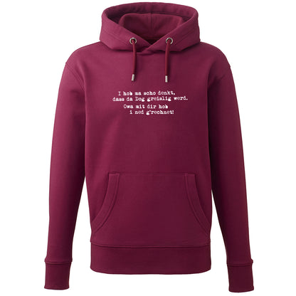 Hoodie "Greislig werd" - meinherzschlag.de