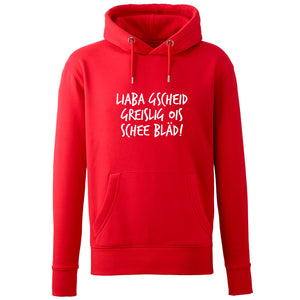 Hoodie "Gscheid greislig" - meinherzschlag.de