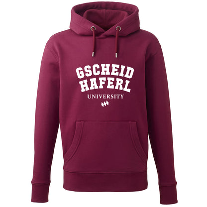 Hoodie "Gscheidhaferl University" - meinherzschlag.de