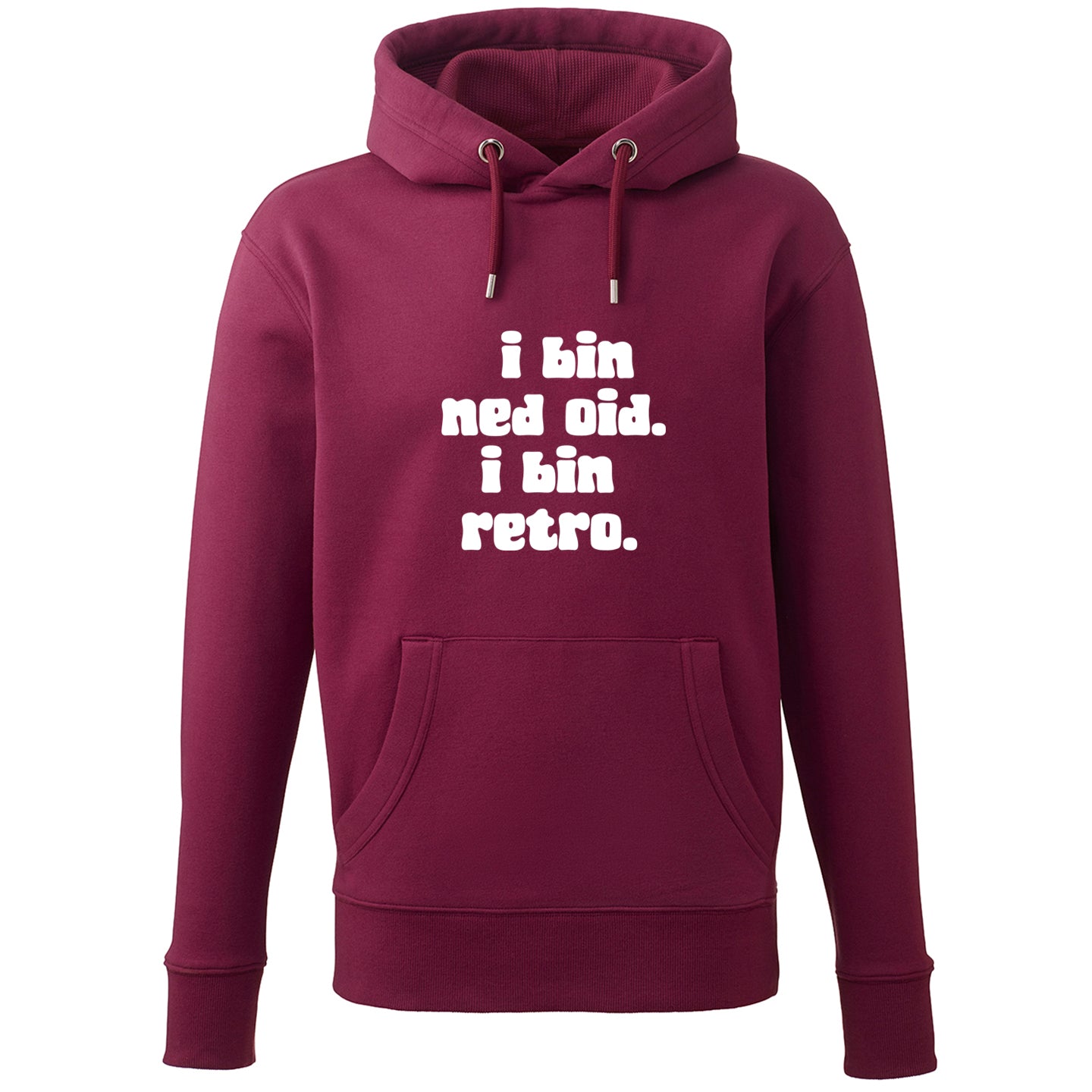 Hoodie "I bin ned oid. I bin retro." - meinherzschlag.de