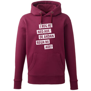 Hoodie "I reg mi ned auf" - meinherzschlag.de