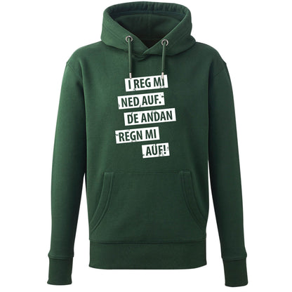 Hoodie "I reg mi ned auf" - meinherzschlag.de