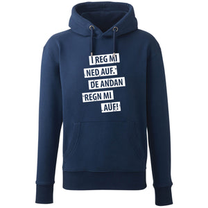 Hoodie "I reg mi ned auf" - meinherzschlag.de