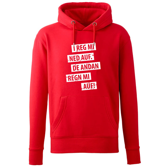 Hoodie "I reg mi ned auf" - meinherzschlag.de