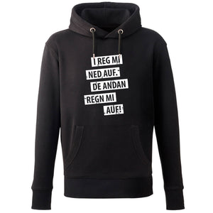 Hoodie "I reg mi ned auf" - meinherzschlag.de
